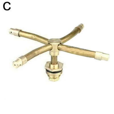 2/3/4 käega automaatne pöörlev pihusti 360 kraadi pöörlev messingist muru niisutusvihmutipead aiatarvikud kastmisotsik