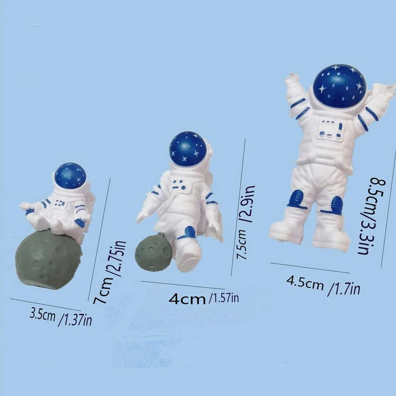 Űrhajós Boldog születésnapot tortadísz Universe Stars Rocket Moon torta űrhajós fiú gyermekparti kellékekhez