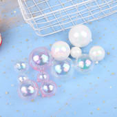 4db Színes Clear Balls tortafeltétek Cupcake betétes topper esküvői születésnapi parti dekorációhoz