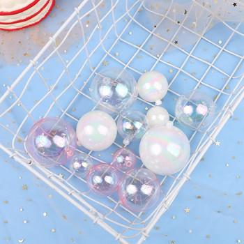 4бр. Цветни прозрачни топки Топери за торти Вложка за кексчета Топер за сватба, рожден ден Декорации