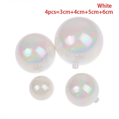 4db Színes Clear Balls tortafeltétek Cupcake betétes topper esküvői születésnapi parti dekorációhoz