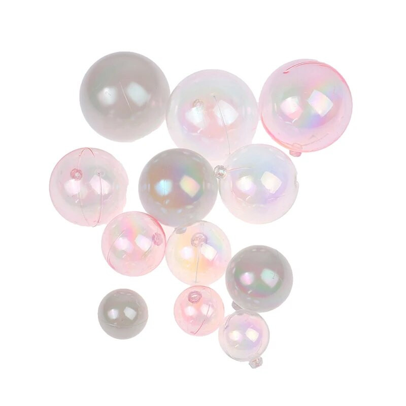 4db Színes Clear Balls tortafeltétek Cupcake betétes topper esküvői születésnapi parti dekorációhoz