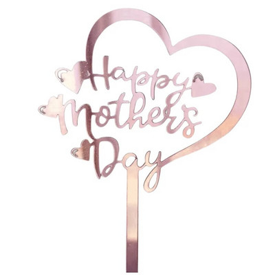 Naujas su Motinos diena Gimtadienio tortas Auksinis Aukštos kokybės akrilinis MOM Vakarėlio tortų užpilas Motinos dienos dovanos Deserto papuošimas