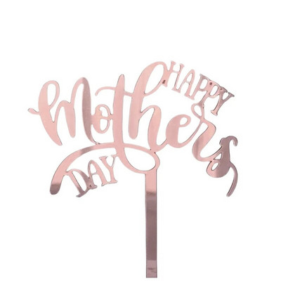 Naujas su Motinos diena Gimtadienio tortas Auksinis Aukštos kokybės akrilinis MOM Vakarėlio tortų užpilas Motinos dienos dovanos Deserto papuošimas