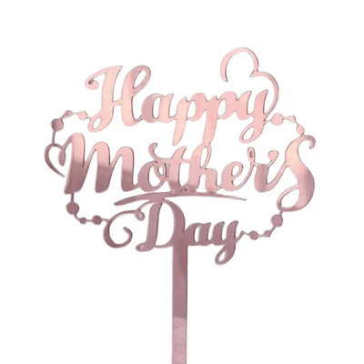 Naujas su Motinos diena Gimtadienio tortas Auksinis Aukštos kokybės akrilinis MOM Vakarėlio tortų užpilas Motinos dienos dovanos Deserto papuošimas