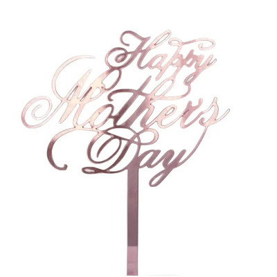 Naujas su Motinos diena Gimtadienio tortas Auksinis Aukštos kokybės akrilinis MOM Vakarėlio tortų užpilas Motinos dienos dovanos Deserto papuošimas