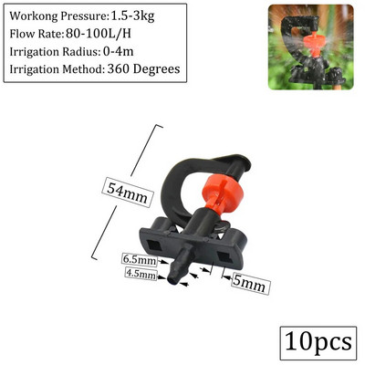 180 360 laipsnių besisukantis mikro purkštuvų refrakcijos antgalis G tipo pakabinamas antgalis sodo laistymui