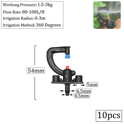180 360 laipsnių besisukantis mikro purkštuvų refrakcijos antgalis G tipo pakabinamas antgalis sodo laistymui
