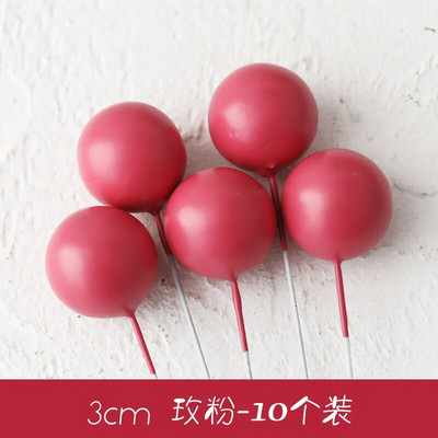 Morandi Color System Cake Topper MULTI Foam Ball Topper pentru Tort La mulți ani Drapel Cupcake Nuntă Ball de Crăciun Decor pentru petrecere