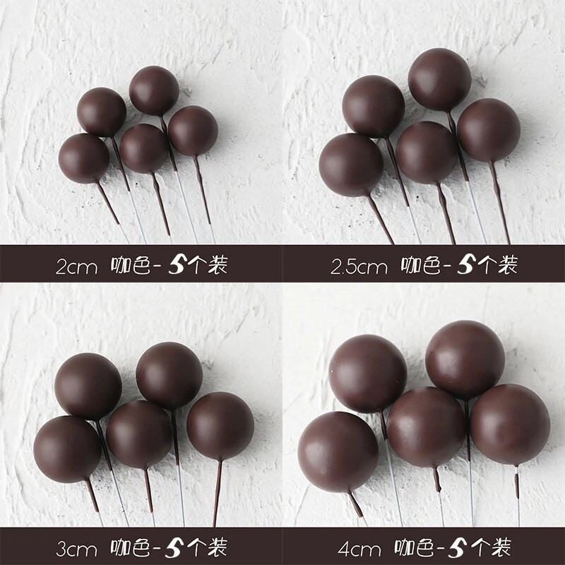 Morandi Color System Cake Topper MULTI Foam Ball Topper pentru Tort La mulți ani Drapel Cupcake Nuntă Ball de Crăciun Decor pentru petrecere