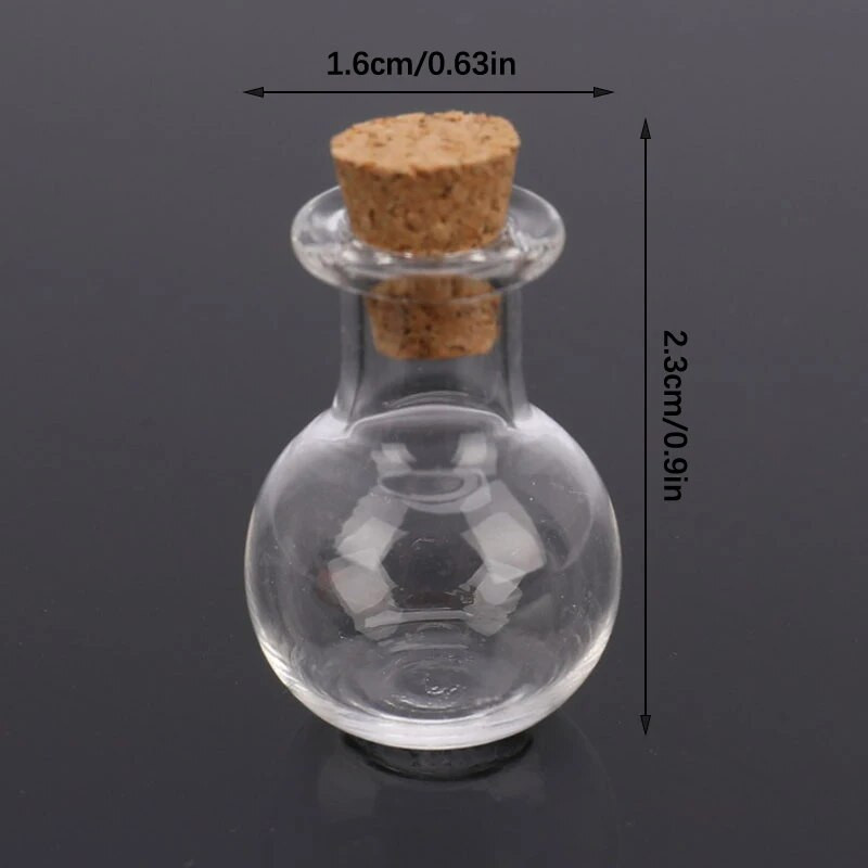 10 tk väikesed klaaspudelid miniatuursed joogipudelid korgist klaasviaalid pulmadeks
