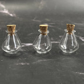 Mini-teemantvaas-klaaspudel Läbipaistvad triivivad pudelid Väikesed soovipudelid korgist korgiga Pulma sünnipäevapidu Isetegemine