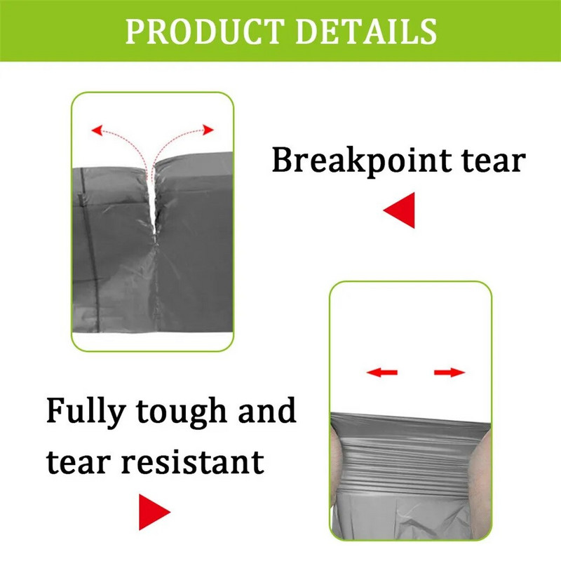 Eldobható lebomló szemeteszsák, lapos szájú háztartás