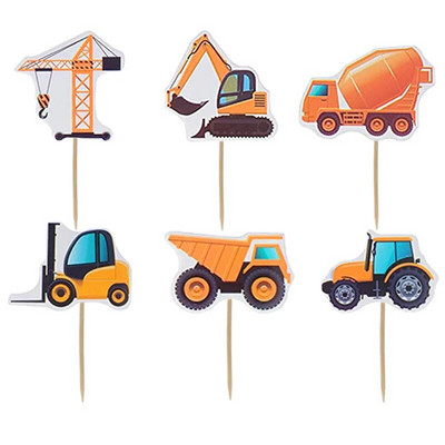 24 PCS Futbolo temos Keksiukų pyragaičių rinkiniai Berniukų gimtadienio vakarėlis Kūdikių vakarėlis Dekoracija Vaisiai Desertas Tortas Dantų krapštukų vėliavėlės