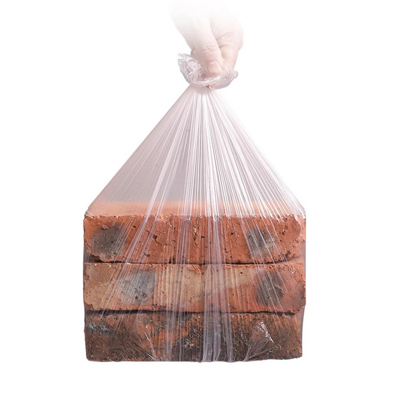 100 db/5 tekercs nagy vastagságú eldobható szemeteszsák Otthoni konyha Fürdőszoba Szemetes szemetes tasak Szemetestartó