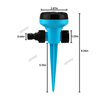 8 tüüpi 360° pööratavad vihmutid Automaatne muruaia vihmutid kastmissüsteem veepihusti muru muruaed Põllumajandus kastmine