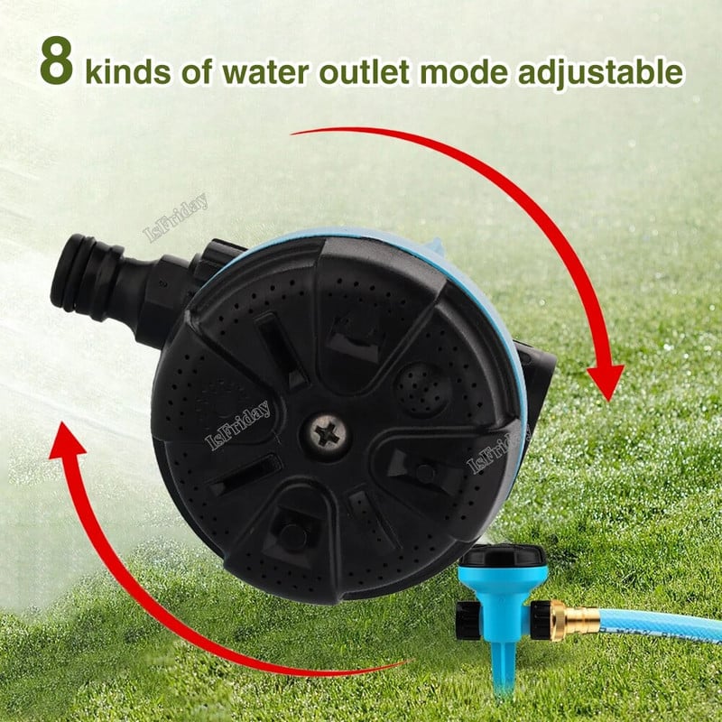 8 tüüpi 360° pööratavad vihmutid Automaatne muruaia vihmutid kastmissüsteem veepihusti muru muruaed Põllumajandus kastmine
