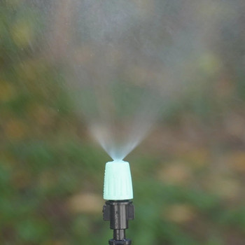 Ρυθμιζόμενο ακροφύσιο άρδευσης κήπου Ανοιχτό πράσινο ψεκαστικό σταγονόμετρο Ψεκαστήρας ποτίσματος ομίχλης ψεκαστήρας ψεκασμού με συνδετήρες