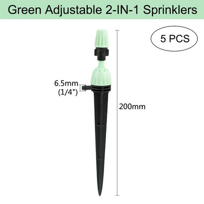 Aia kastmisotsik reguleeritav heleroheline pihustuspihusti kastmispihusti piserduspihusti pistikutega