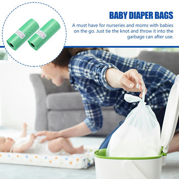 10 ролки Торбичка за боклук Стоки за домашни любимци Чанти за боклук за еднократна употреба Външна торбичка за пелени Чанти за бебешки пелени