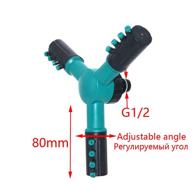 Kerti forgó locsoló 1/2 háromkaros forgó szórófej 360 fokban forgó állítható locsoló fű öntöző 1 db