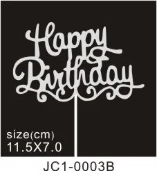 50 tk. Palju õnne sünnipäevaks koogikatted Sädelevad kartongist Baby Shower Lastepeo Teed Kaunistused Koogikaunistustarvikud