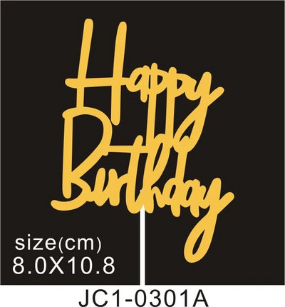 50 tk. Palju õnne sünnipäevaks koogikatted Sädelevad kartongist Baby Shower Lastepeo Teed Kaunistused Koogikaunistustarvikud