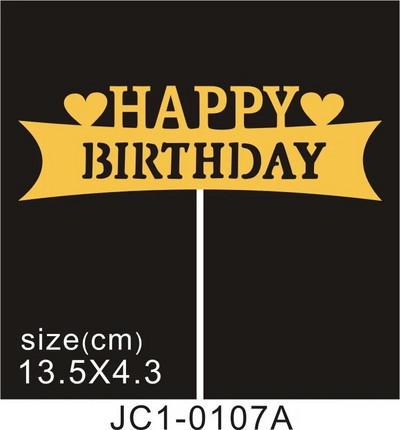 50 tk. Palju õnne sünnipäevaks koogikatted Sädelevad kartongist Baby Shower Lastepeo Teed Kaunistused Koogikaunistustarvikud