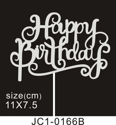 50 tk. Palju õnne sünnipäevaks koogikatted Sädelevad kartongist Baby Shower Lastepeo Teed Kaunistused Koogikaunistustarvikud