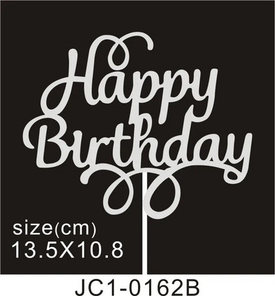 50 tk. Palju õnne sünnipäevaks koogikatted Sädelevad kartongist Baby Shower Lastepeo Teed Kaunistused Koogikaunistustarvikud