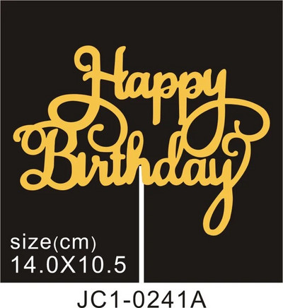 50 tk. Palju õnne sünnipäevaks koogikatted Sädelevad kartongist Baby Shower Lastepeo Teed Kaunistused Koogikaunistustarvikud