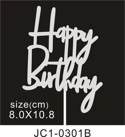 50 tk. Palju õnne sünnipäevaks koogikatted Sädelevad kartongist Baby Shower Lastepeo Teed Kaunistused Koogikaunistustarvikud