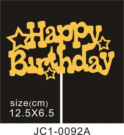 50 tk. Palju õnne sünnipäevaks koogikatted Sädelevad kartongist Baby Shower Lastepeo Teed Kaunistused Koogikaunistustarvikud