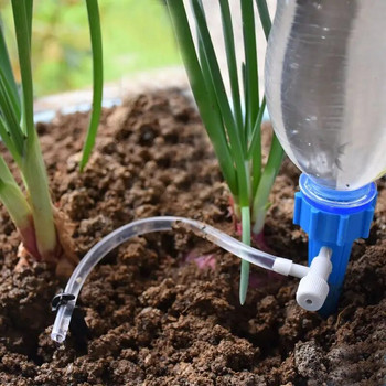 Автоматична система за капково напояване на растения Регулируеми шипове за капкова вода, конусовидни растения, поливане в саксия за бутилки от кока-кола, 1 бр.
