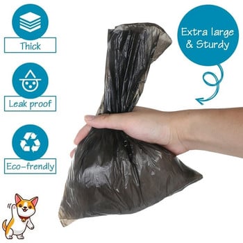 15 τεμ/Ρολ Σακούλες σκουπιδιών για κατοικίδια Τσάντα συλλογής κοπράνων για σκύλους Τσάντα συλλογής κοπράνων για γάτες Τσάντες συλλογής κοπράνων