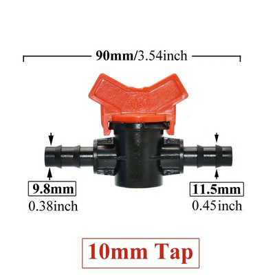 4/8/10/12/16/20/25 mm Žarnos strypo mini vožtuvas 1/2 3/4 colio sriegis x 1/4 3/8 1/2 3/4 1 colio sodo čiaupų jungtys Pe vamzdžių jungtis