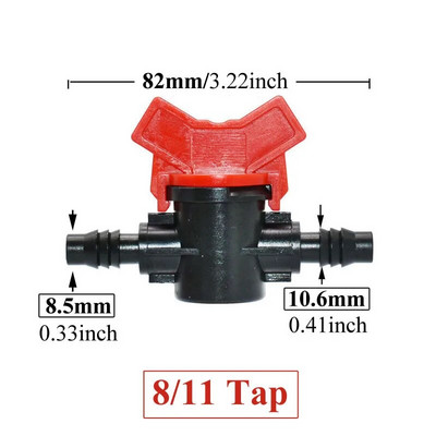 4/8/10/12/16/20/25 mm Žarnos strypo mini vožtuvas 1/2 3/4 colio sriegis x 1/4 3/8 1/2 3/4 1 colio sodo čiaupų jungtys Pe vamzdžių jungtis