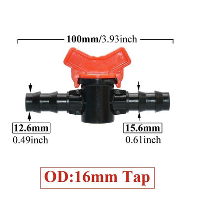 4/8/10/12/16/20/25 mm Žarnos strypo mini vožtuvas 1/2 3/4 colio sriegis x 1/4 3/8 1/2 3/4 1 colio sodo čiaupų jungtys Pe vamzdžių jungtis