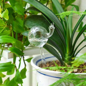 5 Τύποι Γυάλινα φυτά Λουλούδια Τροφοδότης νερού Αυτόματες συσκευές αυτοποτίσματος Bird Star Mushroom Snail Flower Design Plant Waterer