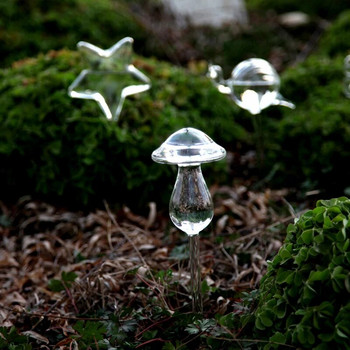 5 Τύποι Γυάλινα φυτά Λουλούδια Τροφοδότης νερού Αυτόματες συσκευές αυτοποτίσματος Bird Star Mushroom Snail Flower Design Plant Waterer
