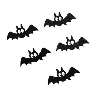 5 τμχ Μαύρες νυχτερίδες Halloween Cupcake Toppers Cake Inserted Card for Kids Birthday Cake Decor Halloween Supplies Photo Props