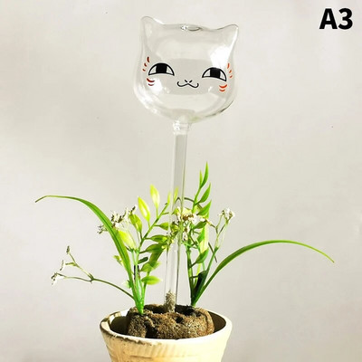 1 kom Staklena biljka Cvijeće Hranilica za vodu Automatski uređaji za samozalijevanje Crtani mačka Gljiva Puž Cvjetni dizajn Polijevalica za biljke
