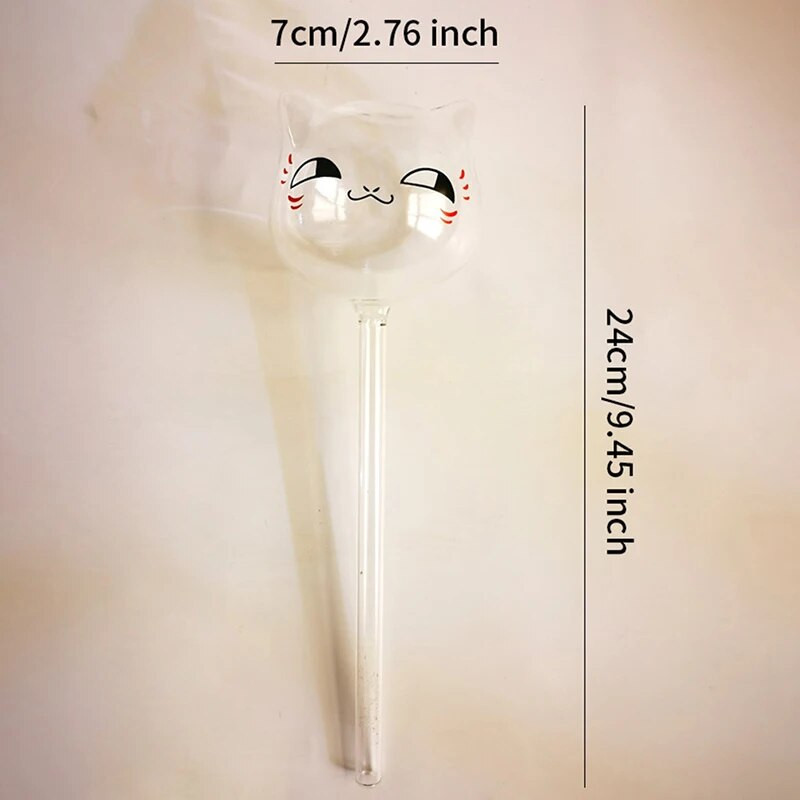 1 kom Staklena biljka Cvijeće Hranilica za vodu Automatski uređaji za samozalijevanje Crtani mačka Gljiva Puž Cvjetni dizajn Polijevalica za biljke