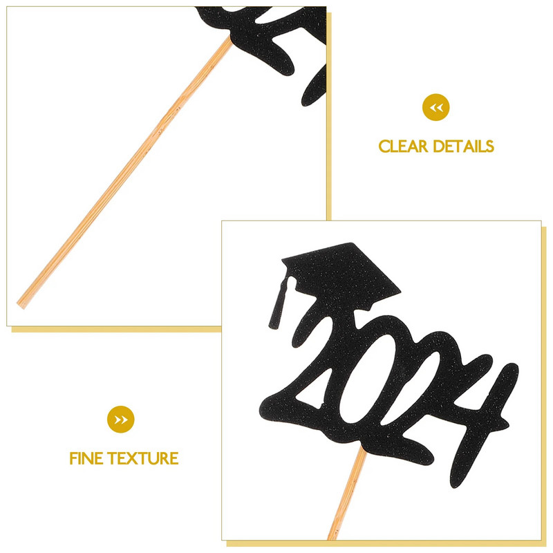 10 tk. 2024. aasta lõpulipp. istutuspeo kaunistused koogikaunistused tassikoogikaunistused kattekübara klass