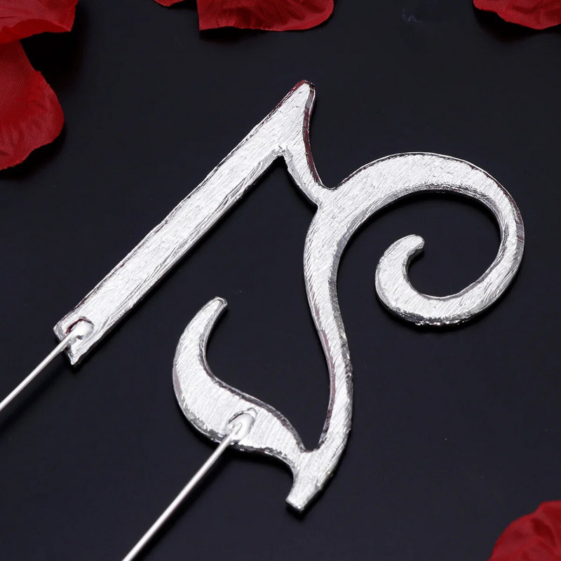 Tortafedő születésnapi 25. évfordulós szám strasszköves dekoráció lányok számának partija