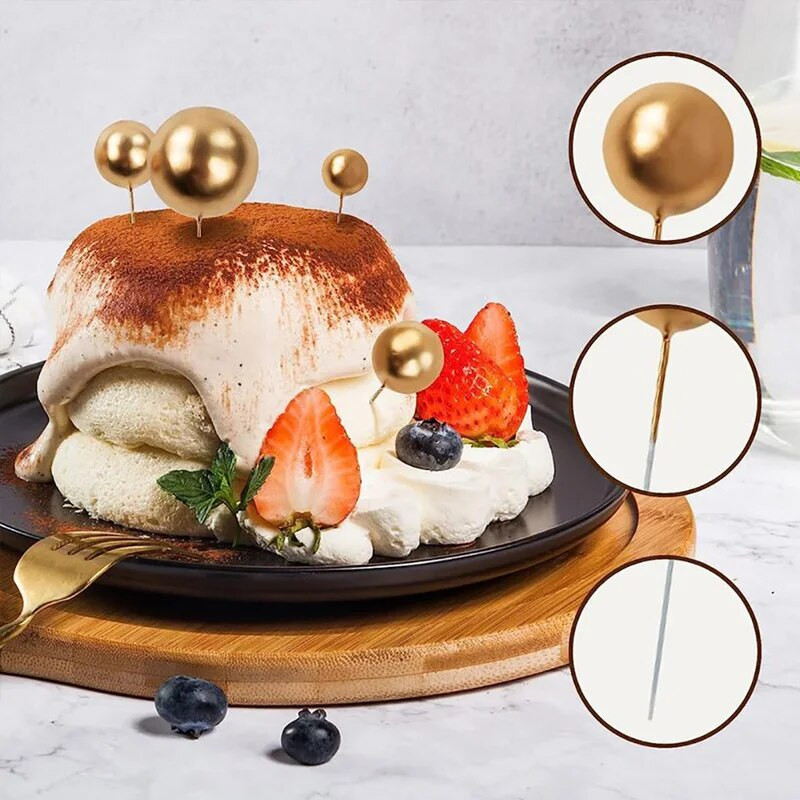 20 vnt. torto viršaus kamuoliukų rinkinys 2–4 cm spalvingi blizgantys putplasčio rutuliukai, tortai, desertiniai įdėklai „pasidaryk pats“ su gimtadieniu tortų papuošimai