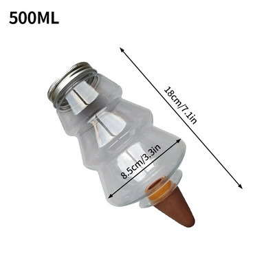 Komplet za automatsko navodnjavanje vrta od 500 ml Alat za samozalijevanje Unutarnji sustav za navodnjavanje kap po kap Biljke u saksiji Zalijevači za cvijeće Šiljak