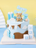 Netflixi laste tordikaunistus Roosa sinine vibukaru rongnukk kaunistus beebipoiss tüdruku sünnipäevakook dekoratiivpallid