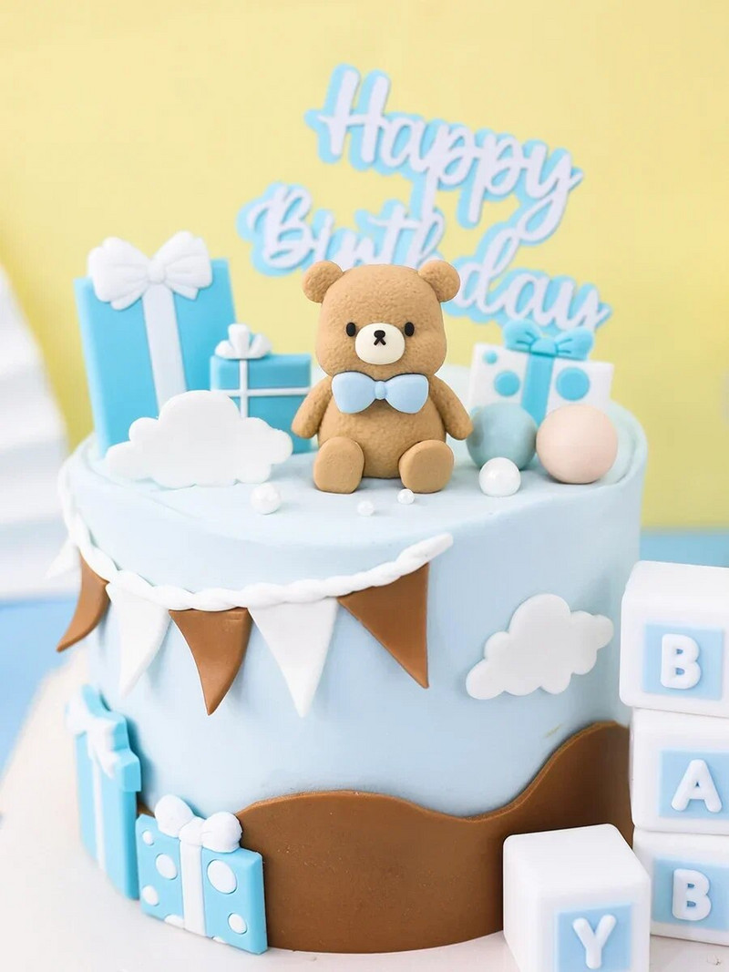 Netflixi laste tordikaunistus Roosa sinine vibukaru rongnukk kaunistus beebipoiss tüdruku sünnipäevakook dekoratiivpallid