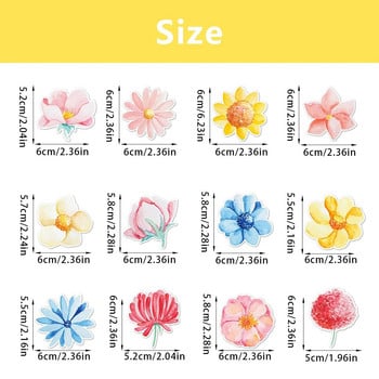 12 τμχ Λευκό Ροζ Κίτρινο Multi Daisy Flower Cake Topper Γαμήλια Άνοιξη Χαρούμενα γενέθλια Διακόσμηση πάρτι Παιδική διακόσμηση κέικ ντους μωρού